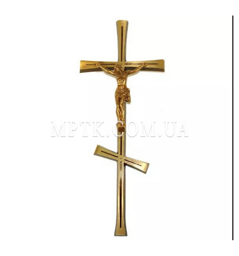 Хрест бронзовий на пам'ятник - КР004
