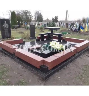 Ограда из гранита на могилу ЗАБ012