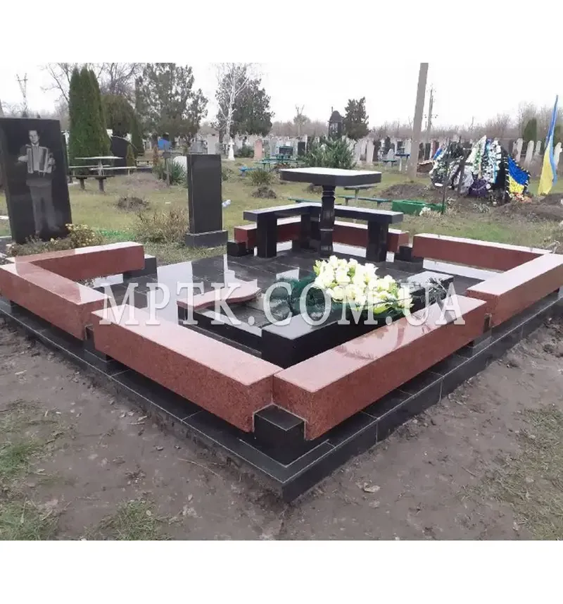 Ограда из гранита на могилу ЗАБ012