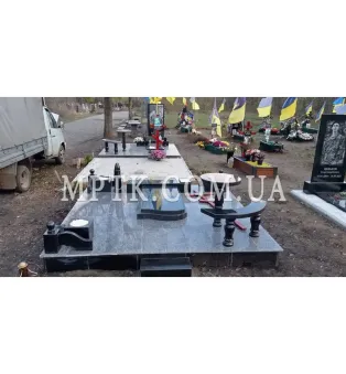 Ограда из гранита на могилу ЗАБ009