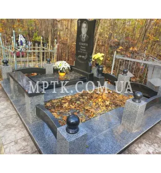 Ограда из гранита на могилу ЗАБ011