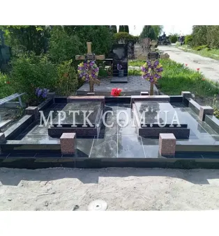 Ограда из гранита на могилу ЗАБ003