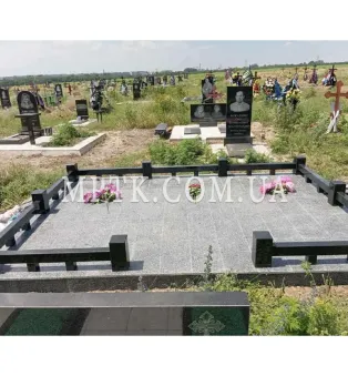 Ограда из гранита на могилу ЗАБ004