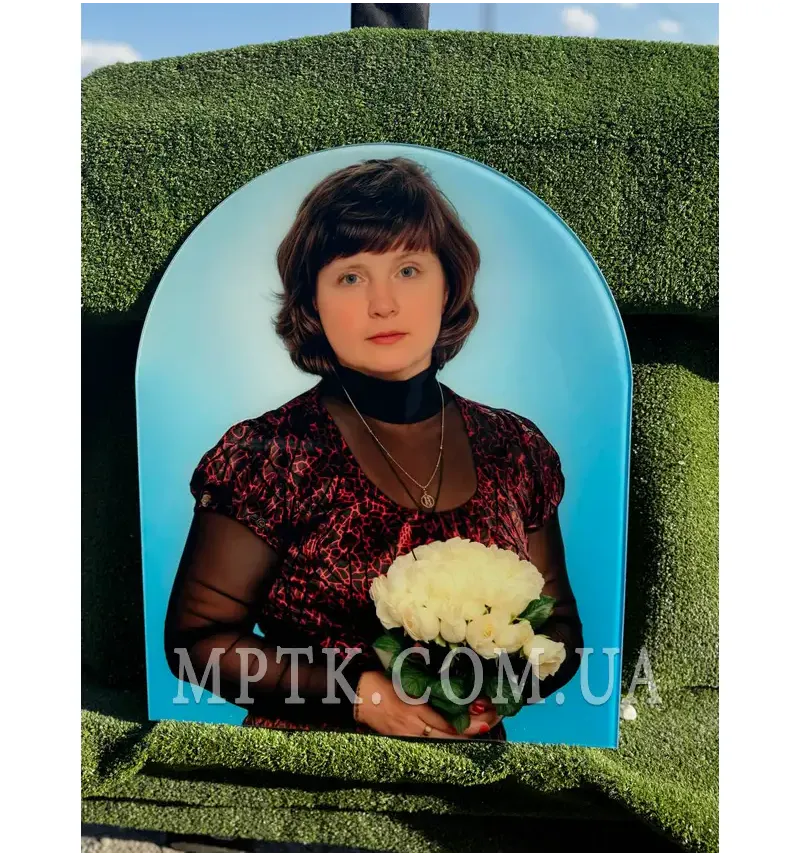 Фотографія на склі для пам'ятників - ФОТ005. Розмір: 60*50 см