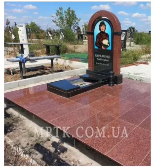 Фотография на стекле для памятников - ФОТ005. Размер: 60*50 см
