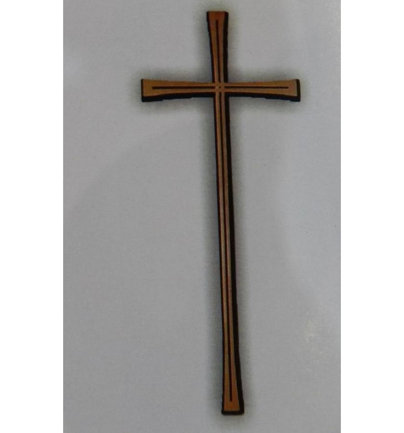 Крест бронзовый на памятник КР002