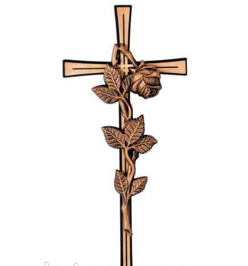Крест бронзовый на памятник КР006