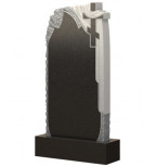 Вертикальная модель памятника из гранита - ОДИН056