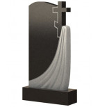 Вертикальная модель памятника из гранита - ОДИН065