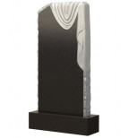 Вертикальная модель памятника из гранита - ОДИН090