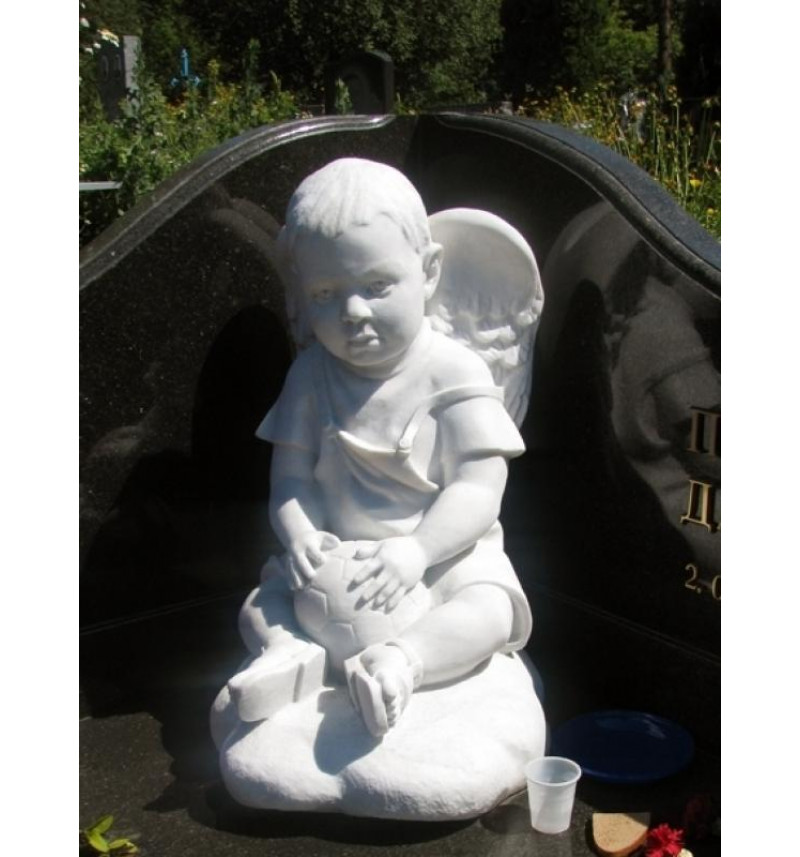 Ангел на могилу из гипса ГП008