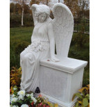 Ангел на могилу из мрамора ГП006