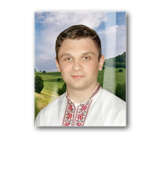 Стеклянная табличка на памятник. Размер: 24*18*1,2 см